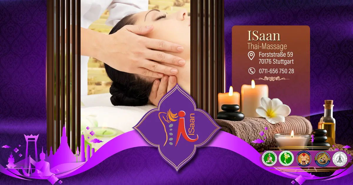 Kopfmassage in Stuttgart-West bei I-Saan Thai-Massage – Entspannung für Kopf, Nacken und Schultern